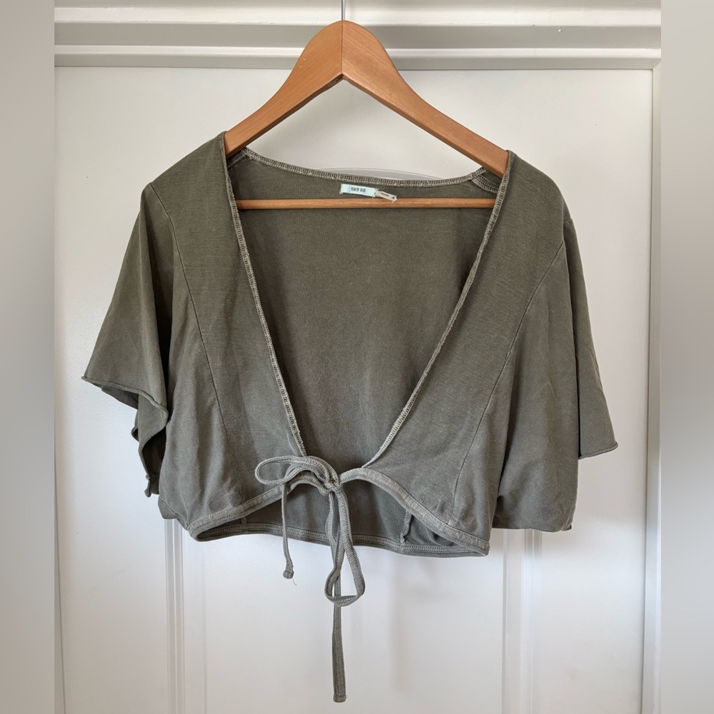 Kimchi Blue Olive Crop Top